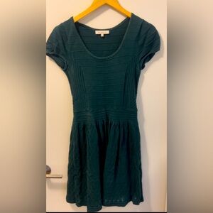 Sandro size 2 green knit dress circa 2010